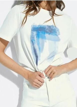 Футболка жіноча massimo dutti з абстрактним принтом