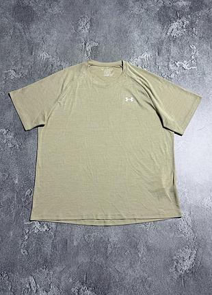 Спортивна футболка under armour 2xl розмір оригінал стан ідеал хакі чоловіча