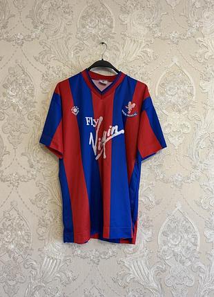 Оригінальна вінтажна футбольна футболка crystal palace f.c. (1991–1993) від британського бренду bukta