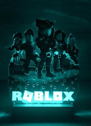 Вав! детский ночник-светильник "роблокс roblox" с настройкой света (дизайн 25)