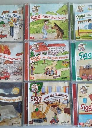 Детские аудиокниги на немецком языке siggi blitz (комплект 9 cd) диск