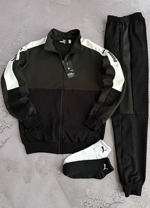 Чоловічий костюм puma: весна/літо/осінь  матеріал: 95% бавовна 5% еластану (турецька двухнитка та лакоста) розмір: s, m, l, xl, xxl