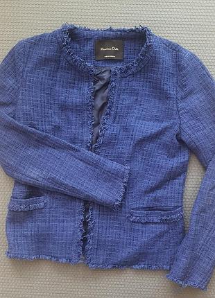 Жакет жіночий massimo dutti синій xxs xs s, хороший стан