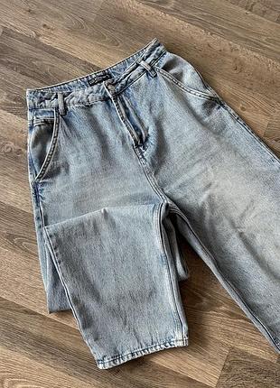 Джинси жіночі baggy блакитні