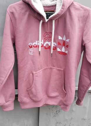 Худі жіноче adidas рожеве з капюшоном