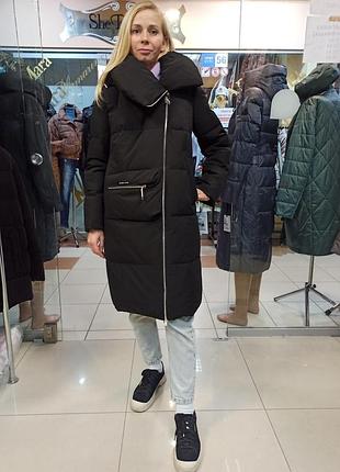 Жіноча куртка пуховик clasna cw21d8160 розмір 50 розмір xxl