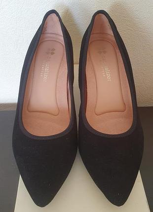 Жіночі замшеві туфлі чорні naturalizer oath suede  р. 37,5 ( us 7. 0)