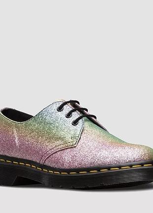 Туфлі rainbow glitter dr martens