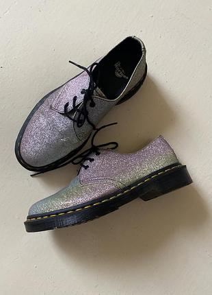 Туфлі rainbow glitter dr martens 2