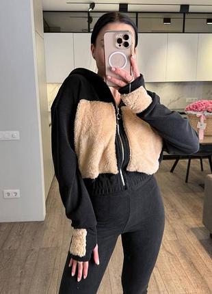 Костюм велюровый бежевый 7