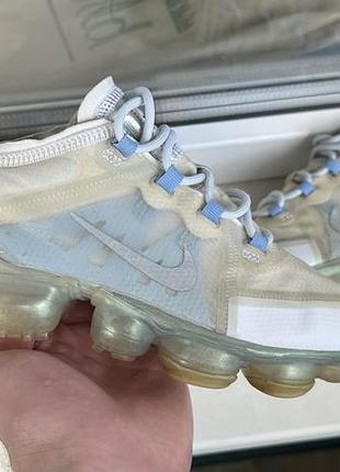 Кросівки жіночі nike air vapormax білі, блакитні, розмір 38.5, устілка 24.5 см