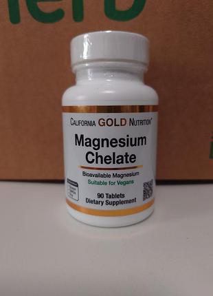 California gold nutrition, хелаль магния,90 шт