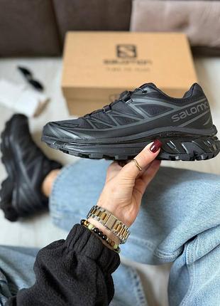 Кроссовки salomon s/lab xt-6 triple black 3