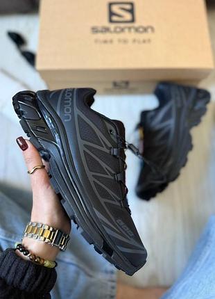 Кроссовки salomon s/lab xt-6 triple black