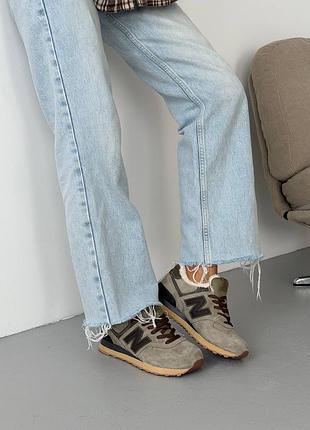 New balance 574 brown fur 6