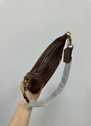 Сумка coach juliet shoulder bag brown suede 8