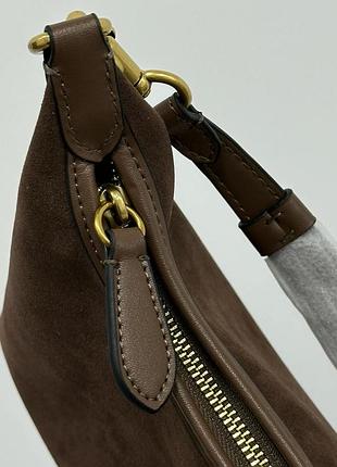 Сумка coach juliet shoulder bag brown suede 9