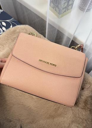 Сумка для жінок michael kors рожева шкіряна