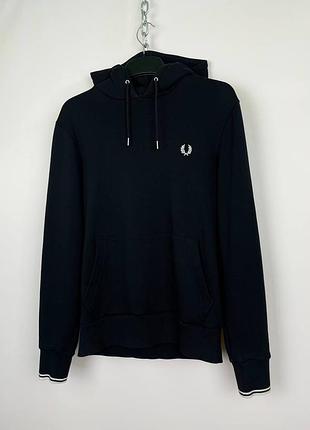 Fred perry черное мужское худи, кофта