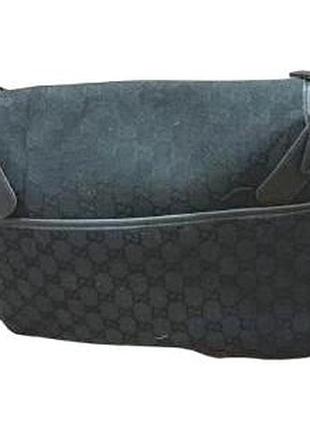 Черная сумка gucci (модель мессенджер / сумка для мамы) 3