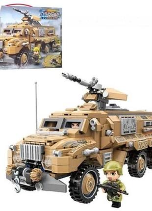 Конструктор "армія. броньована машина воена техніка" 603 деталі qm-22014