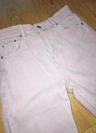 Брюки вельветовые мом pull & bear 4