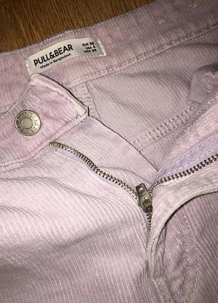 Брюки вельветовые мом pull & bear 6