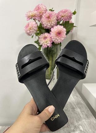 Шкіряні шльопки mango, 35, 36, 980 грн