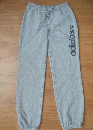 Спортивні штани adidas neo label сірі