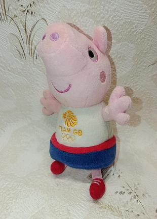 Свинка пеппа олимпийские игры великобритания мягкая игрушка олимпиада peppa pig