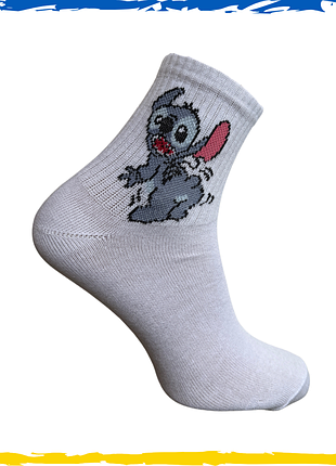 Носки женские / подростковые принт стіч stitch. носки с приколами. носки принт 36-40