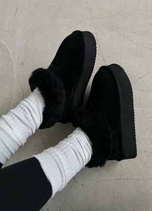 Ugg coquette platform black suede 3