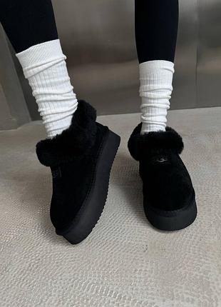 Ugg coquette platform black suede 6