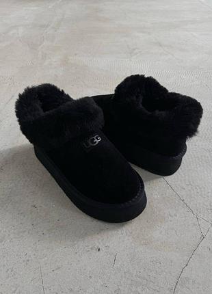 Ugg coquette platform black suede 9