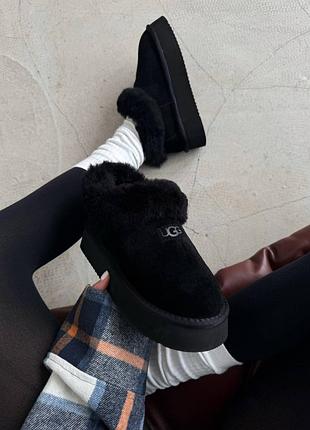 Ugg coquette platform black suede 2