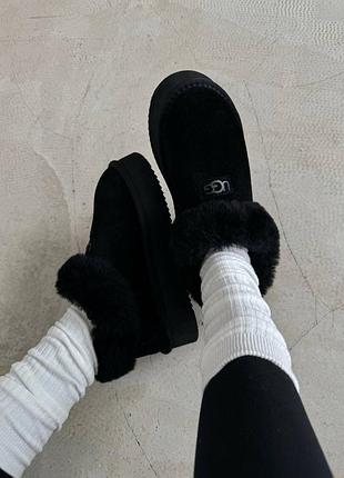 Ugg coquette platform black suede 8