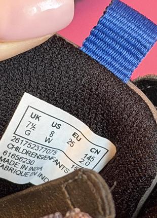 Дитячі шкіряні черевики clarks 7