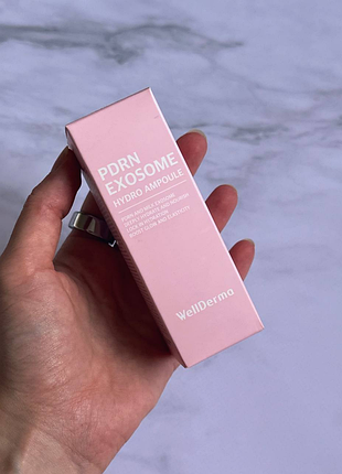 Wellderma pdrn exosome hydro ampoule - сыворотка с пдрн и экзосами 30 мл