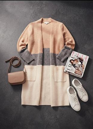 Довгий кардиган only у стилі color block — розмір xl