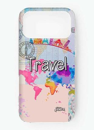 Чехол на iphone 18 pro max путешествие. travel (принт 321)