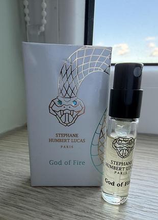 Stephane humbert lucas god of fire edp 2 мл — оригінал, пробник