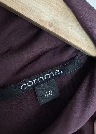 Кофта верх стійка бордо comma 3