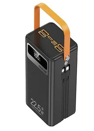 Повербанк с портом type-c tugii y103 30000mah, автономное зарядное устройство повербанк ex-49