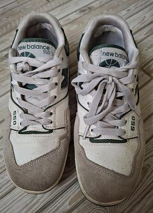 Кросівки new balance 550 (артикул bb550wt1) у розмірі 6.5 us / 39.5 eu (24.5 см)