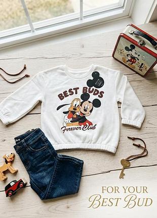Світшот для хлопчика disney білий утеплений