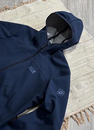 Куртка чоловіча jack wolfskin softshell синя 3