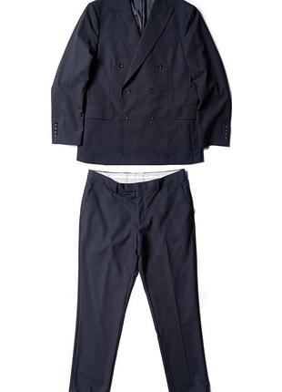 Charles tyrwhitt 2 piece double breasted ultimate performance suit - dark navy2025 [bmh017410]