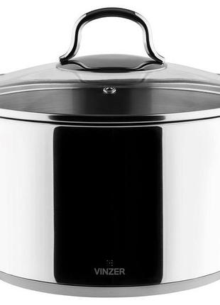 Каструля з кришкою techno 5.9 л vinzer 50163