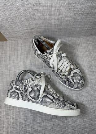 Оригинальные кожаные кроссовки jimmy choo
