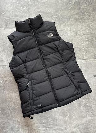 Жіноча пухова жилетка the north face чорна